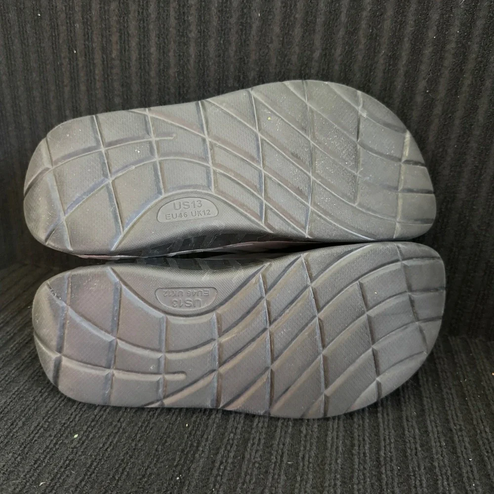 Kuailu Mens Recovery Slide Sandals Brown‎ Size 13